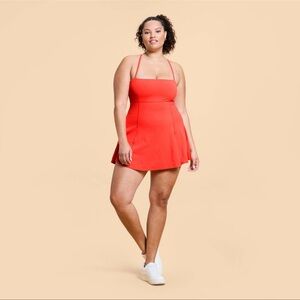 NWT Blogilates - Women's Everything Active Dress - Coral Red Large